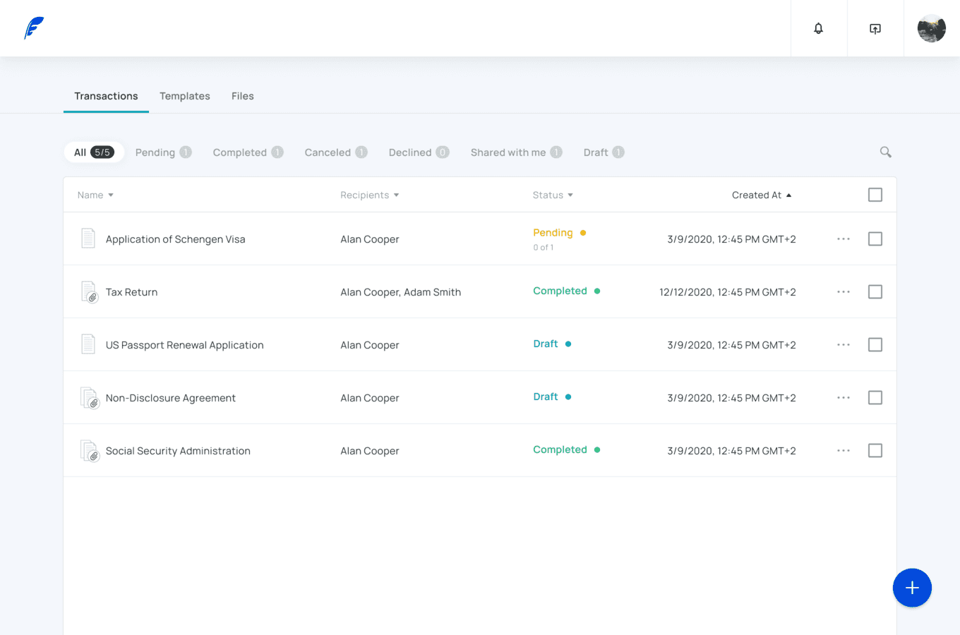 Main slide: Manage page